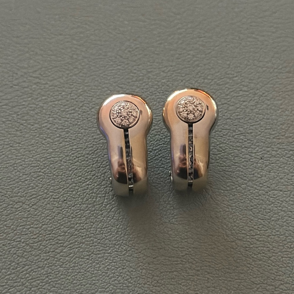Di Modolo 18K White Gold Diamond Tempia Earrings